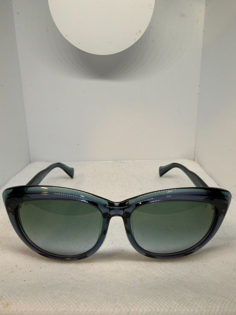 Emilio Pucci Women's Cat-Eye Sunglasses Translucent Teal Green EP721S 56-17-135